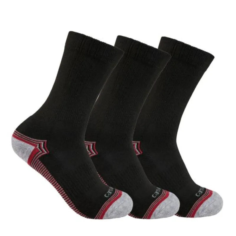Carhartt Women's Force® Midweight Crew Sock 3-Pack sold by Work World