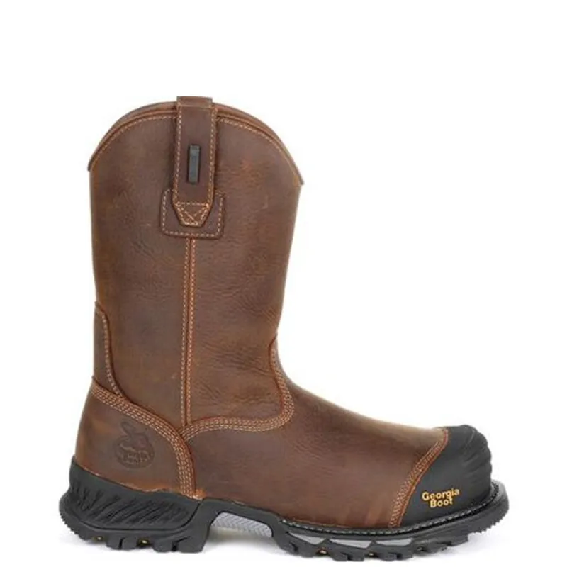 Georgia Boot Men's Rumbler 10" Waterproof EH Comp Toe Wellington Work Boot sold by Work World