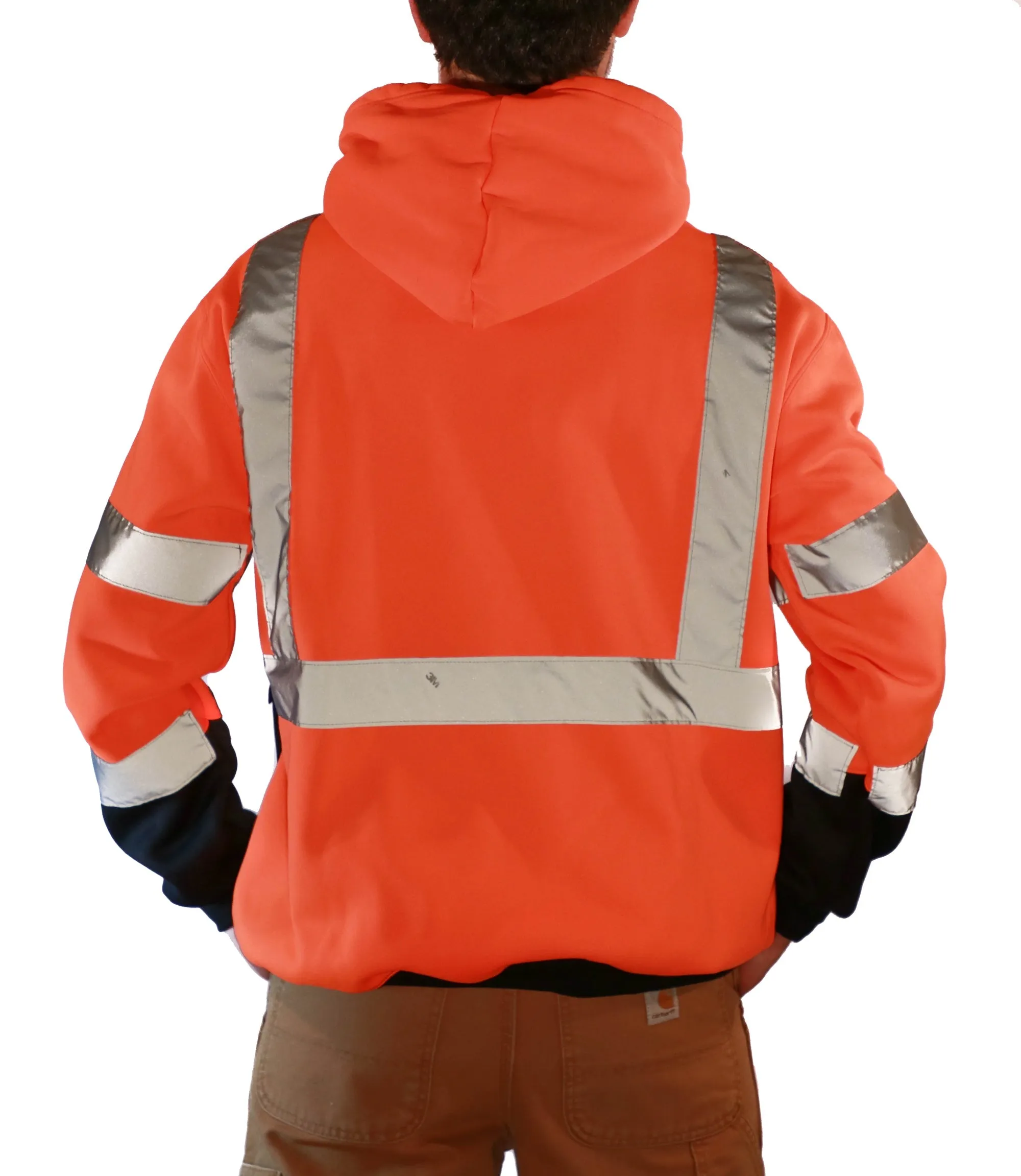 Majestic Men's Class 3 Pullover Hoodie_Hi-Vis Orange sold by Work World product image thumbnail 2