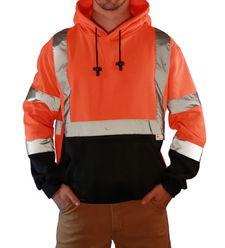 Majestic Men's Class 3 Pullover Hoodie_Hi-Vis Orange sold by Work World
