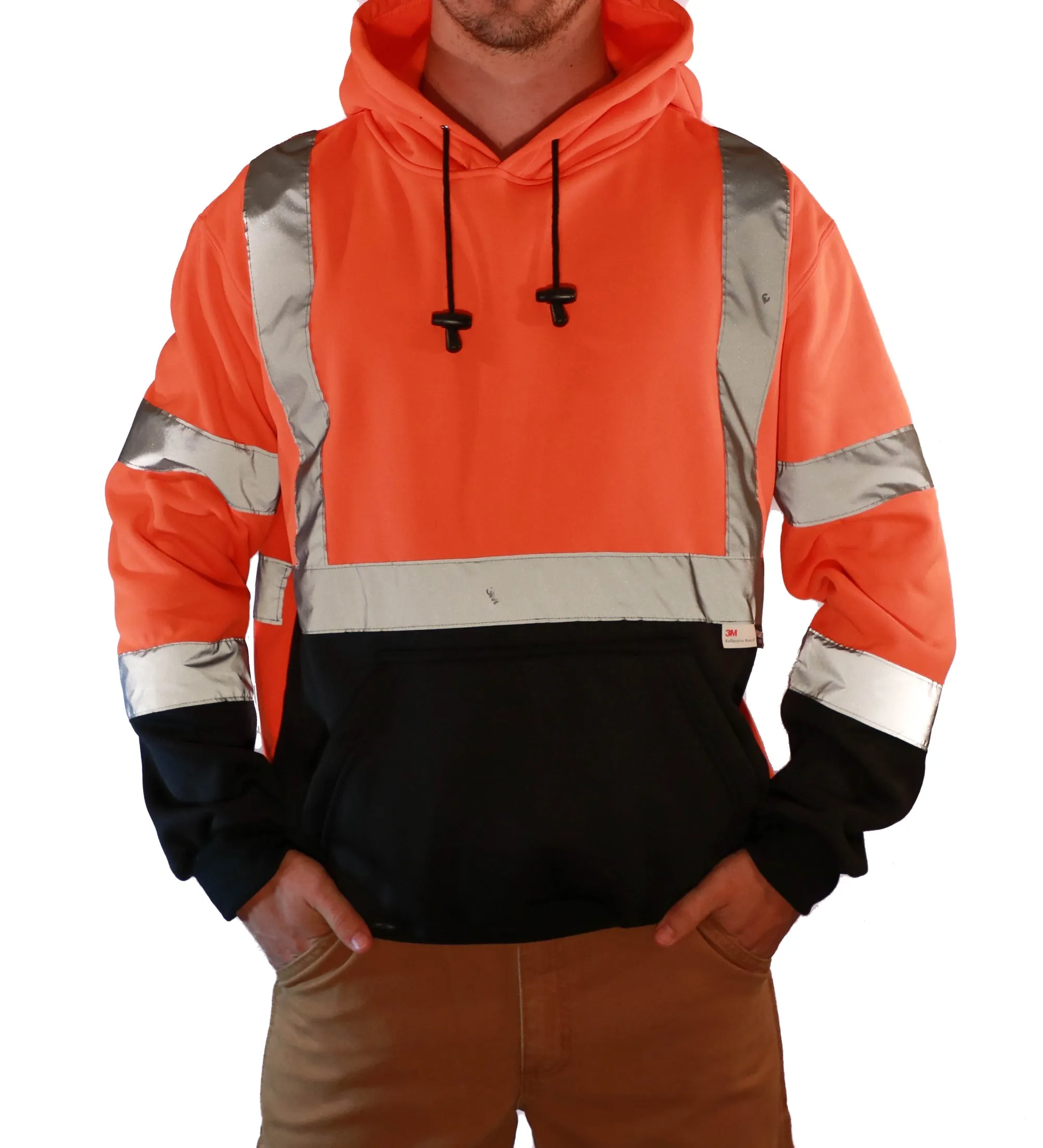 Majestic Men's Class 3 Pullover Hoodie_Hi-Vis Orange sold by Work World