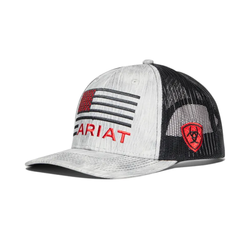 Ariat Flag Logo Mesh Snapback Cap made by Ariat