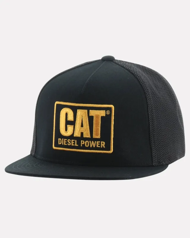 CAT Men's Diesel Power Flat Bill Cap sold by Work World