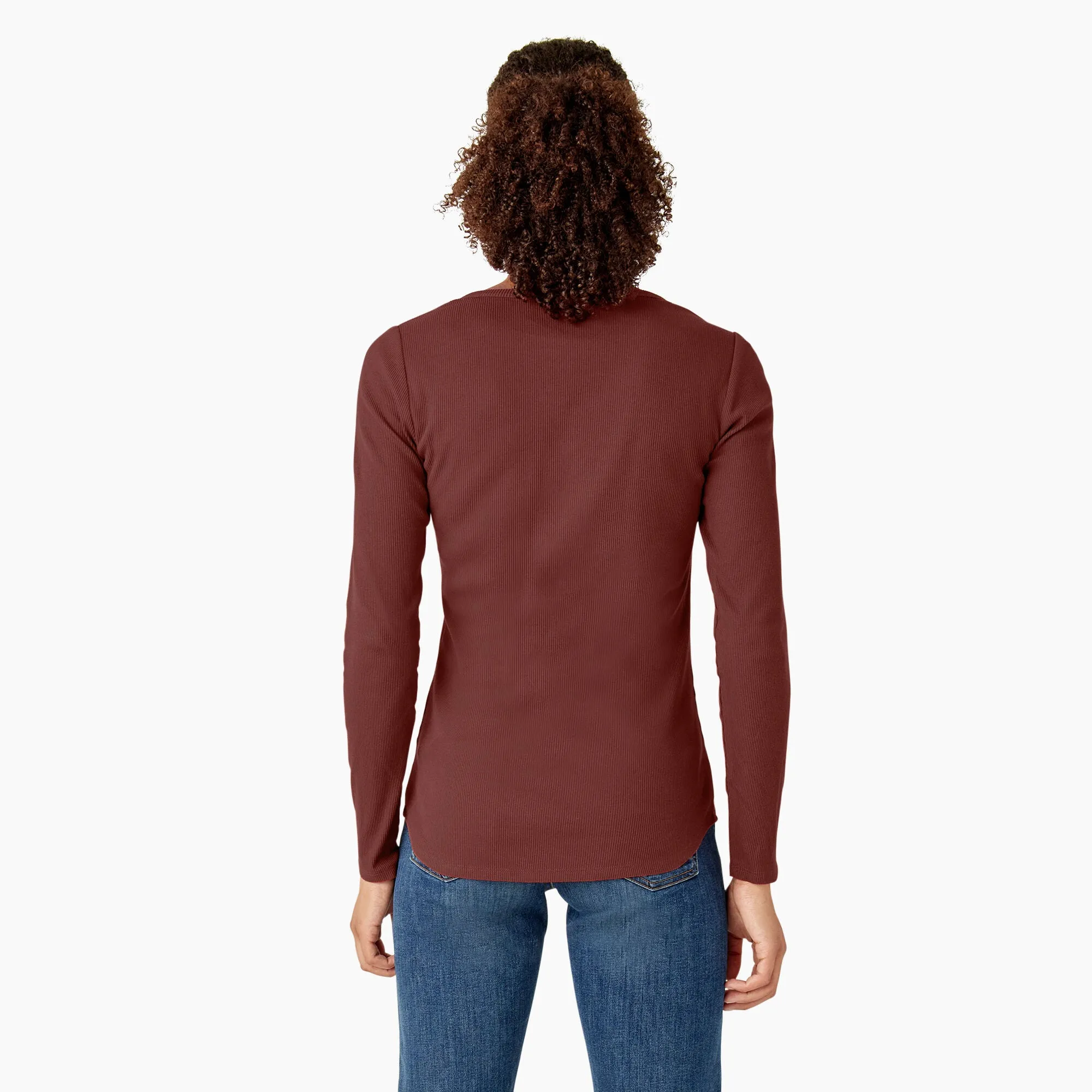 Dickies Women's Henley Long Sleeve T-Shirt sold by Work World product image thumbnail 4