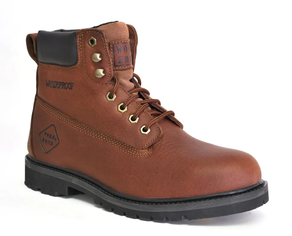 Work Zone Men's N654 6" Waterproof Work Boot sold by Work World