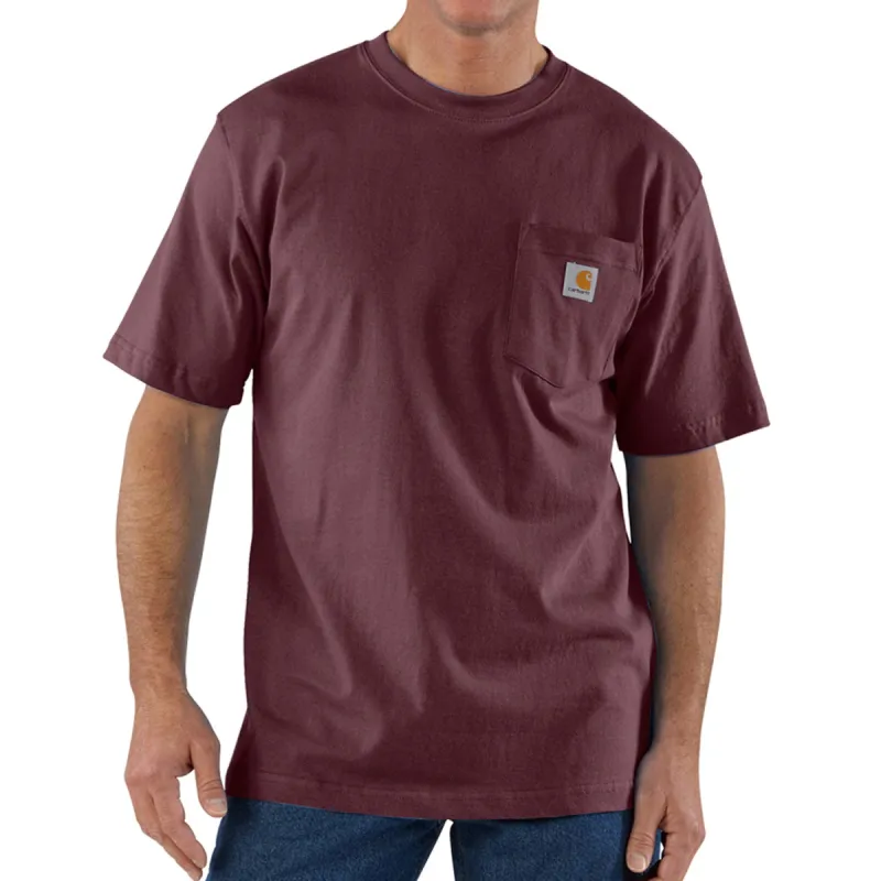 Carhartt Men's Short Sleeve Pocket T-Shirt_Port sold by Work World
