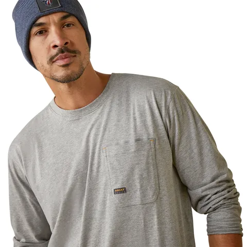 Ariat Men's Rebar Workman Patches Long Sleeve T-Shirt sold by Work World product image thumbnail 3