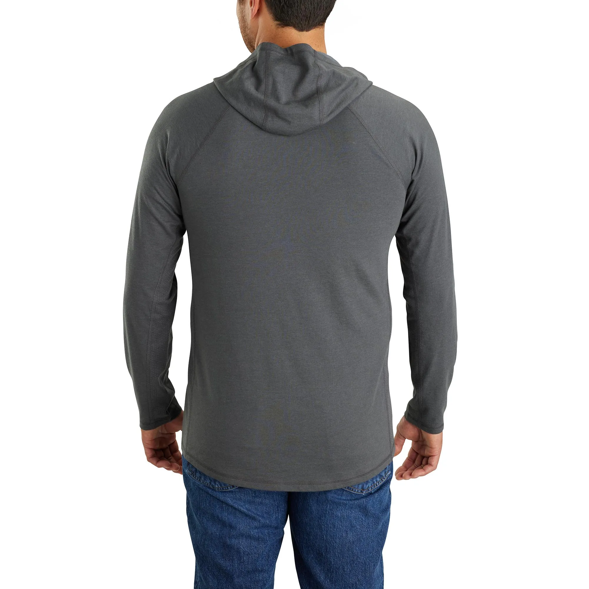 Carhartt Men's Force® Relaxed Fit Logo Hooded Long Sleeve T-Shirt sold by Work World product image thumbnail 2