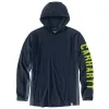 Carhartt Men's Force®  Relaxed Fit Logo Hooded Long Sleeve T-Shirt sold by Work World