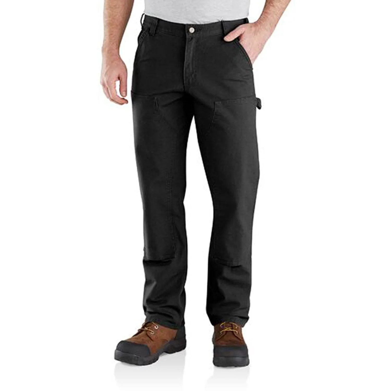 Carhartt Men's Rugged Flex® Relaxed Fit Double-Front Duck Pant_Black sold by Work World