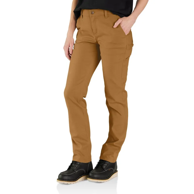 Carhartt Women's Rugged Flex® Relaxed Fit Canvas Work Pant_Carhartt Brown sold by Work World