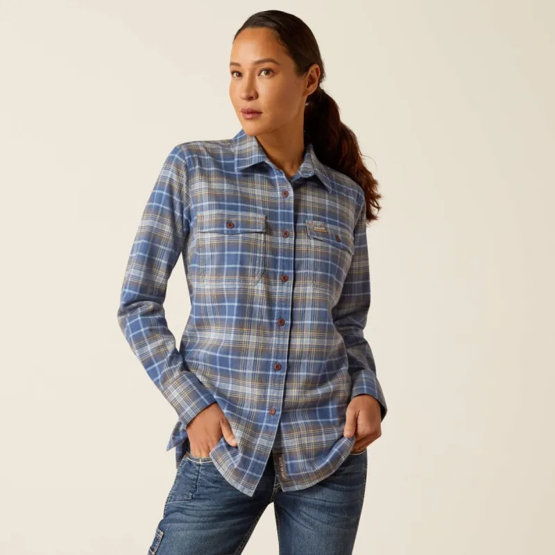 Ariat Women's Rebar Flannel Button-Down Work Shirt sold by Work World