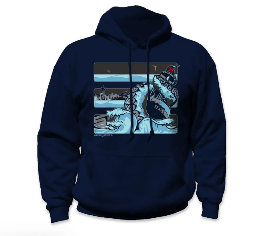 SafetyShirtz Seattle Ice Safety Reflective Hoodie sold by Work World