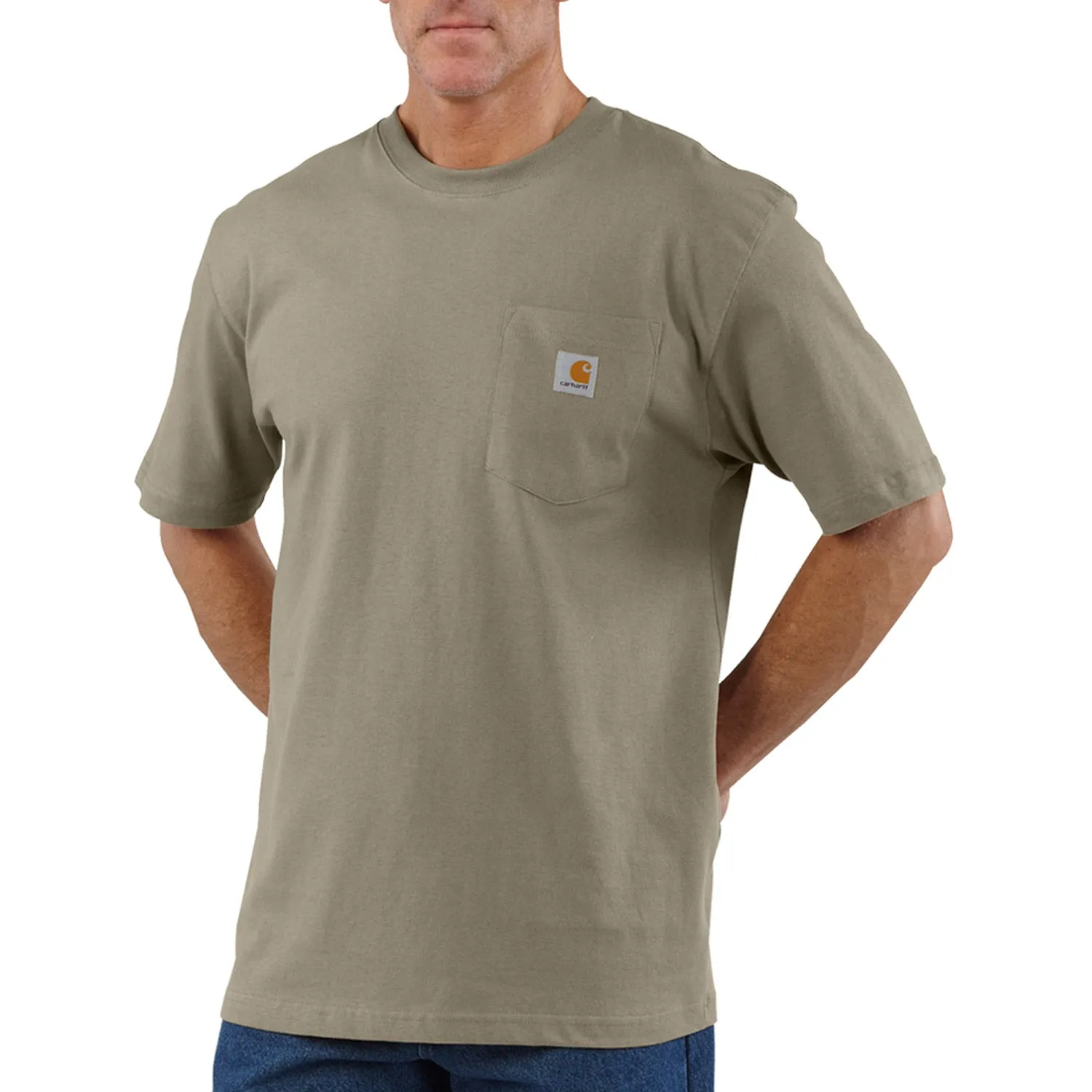 Carhartt Men's Short Sleeve Pocket T-Shirt_Desert sold by Work World