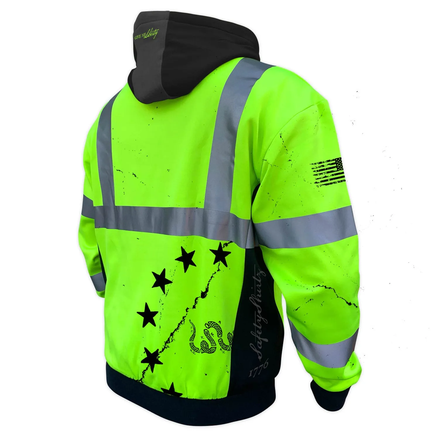 SafetyShirtz Men's SS360º 1776 Class 3 Hi-Vis Safety Hoodie sold by Work World product image thumbnail 2
