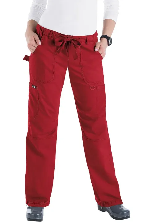 koi Women's Lindsey Drawstring Scrub Pant_Ruby sold by Work World