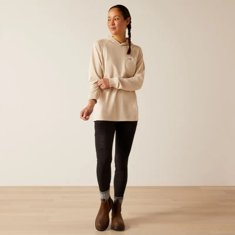 Ariat Women's Rebar Cotton Strong Hooded Long Sleeve Tee sold by Work World