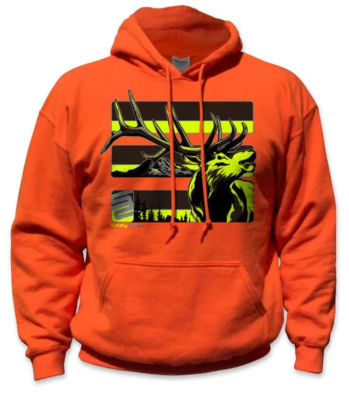SafetyShirtz Men's Elk Graphic Hoodie sold by Work World
