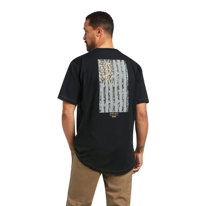 Ariat Men's Rebar Workman Reflective Flag T-Shirt sold by Work World