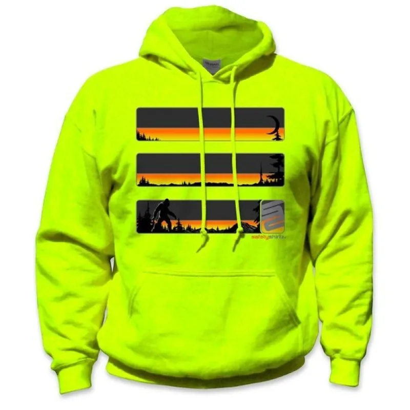 SafetyShirtz Men's Sasquatch Stealth Safety Hoodie_Safety Yellow sold by Work World