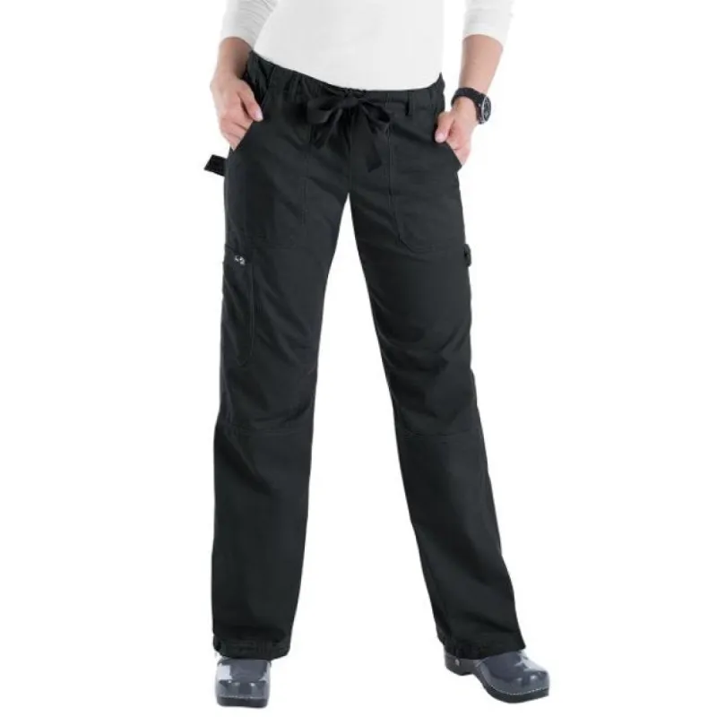 koi Women's Lindsey Drawstring Scrub Pant_Black sold by Work World