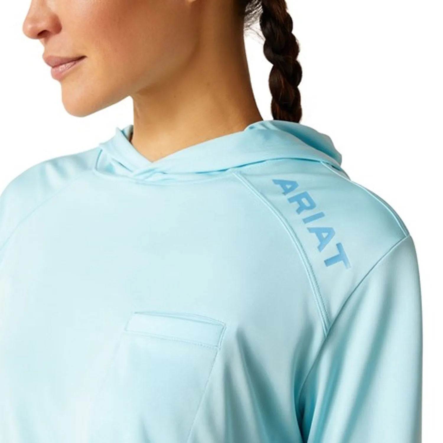 Ariat Women's Rebar Sunblocker Hooded Long Sleeve T-Shirt sold by Work World product image thumbnail 2