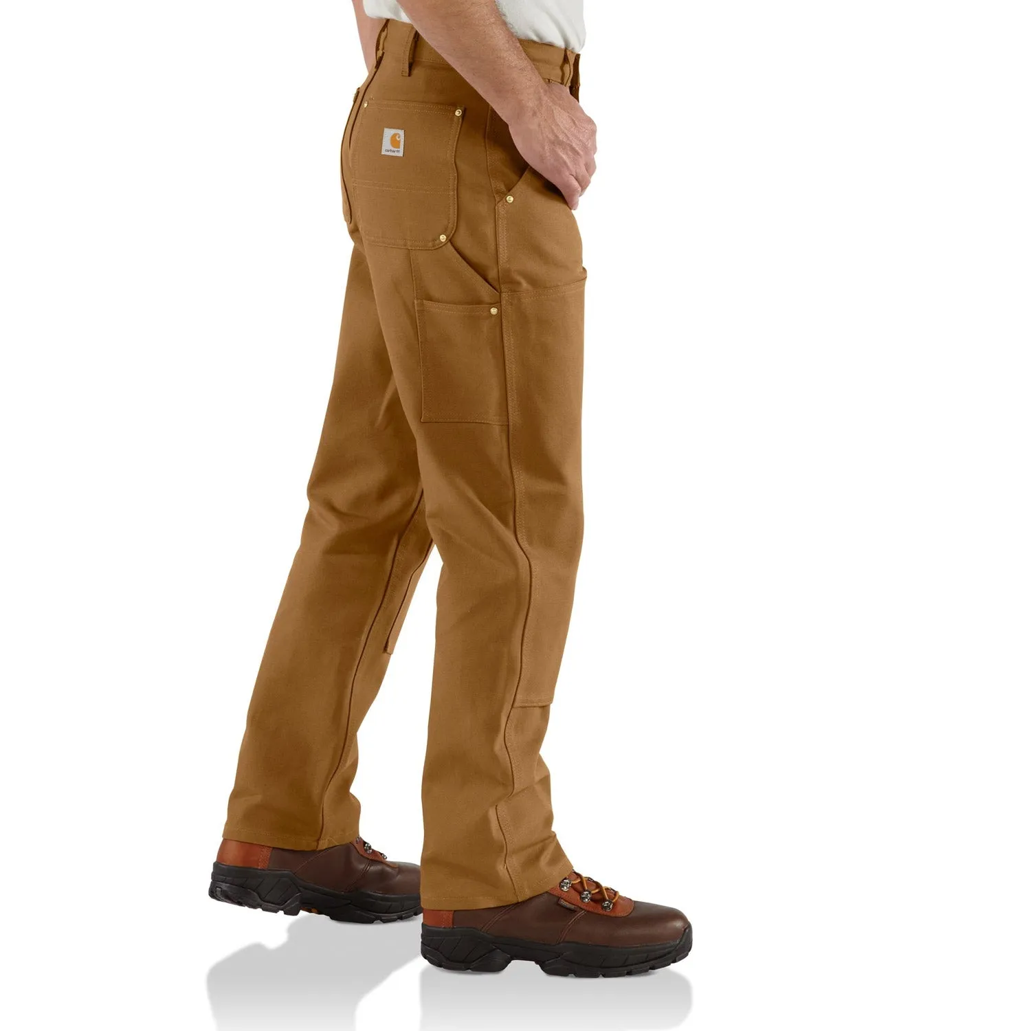 Carhartt Men's Firm Duck Double-Front Work Dungaree_Brown sold by Work World product image thumbnail 2