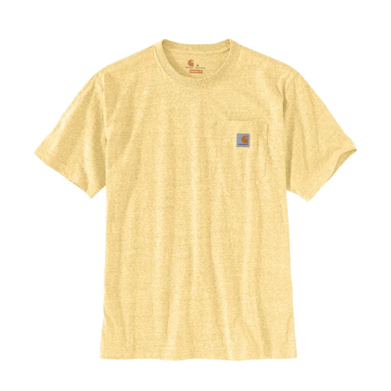 Carhartt Men's Short Sleeve Pocket T-Shirt_Golden Haze/Snow Heather sold by Work World