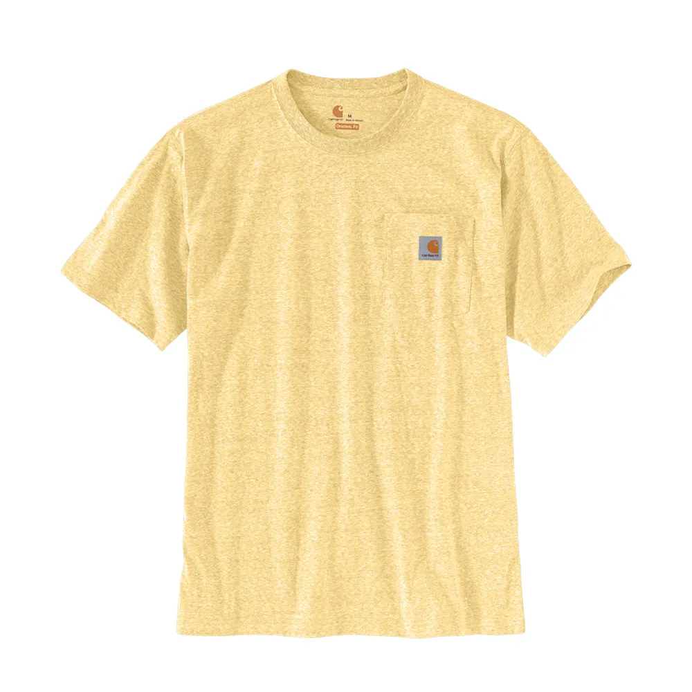 Carhartt Men's Short Sleeve Pocket T-Shirt_Golden Haze/Snow Heather sold by Work World