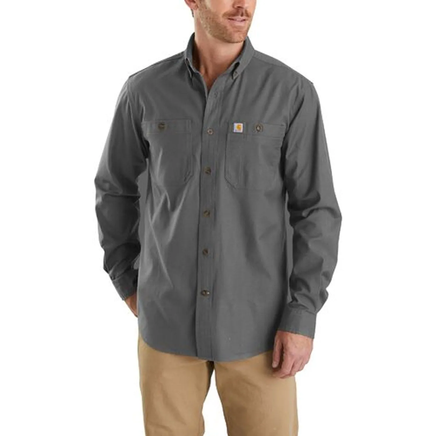 Carhartt Men's Rugged Flex® Rigby Button-Down Long Sleeve Shirt sold by Work World product image thumbnail 3