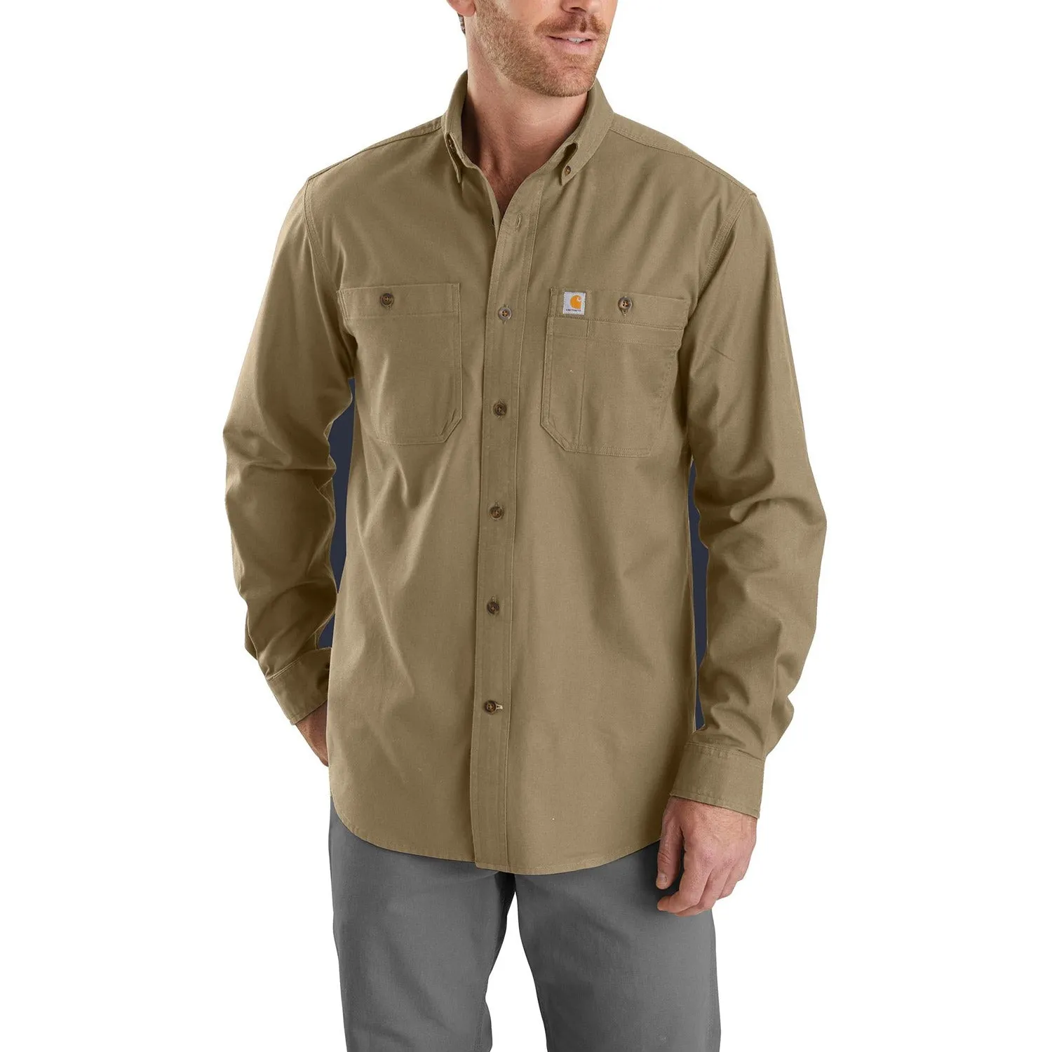 Carhartt Men's Rugged Flex® Rigby Button-Down Long Sleeve Shirt sold by Work World product image thumbnail 4
