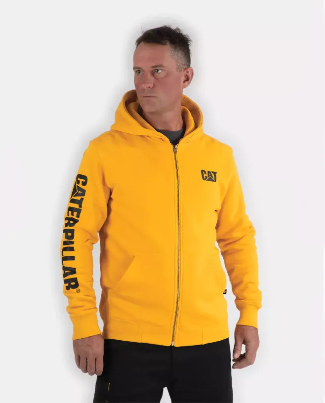 CAT Men's Full Zip Hooded Sweatshirt sold by Work World product image thumbnail 3
