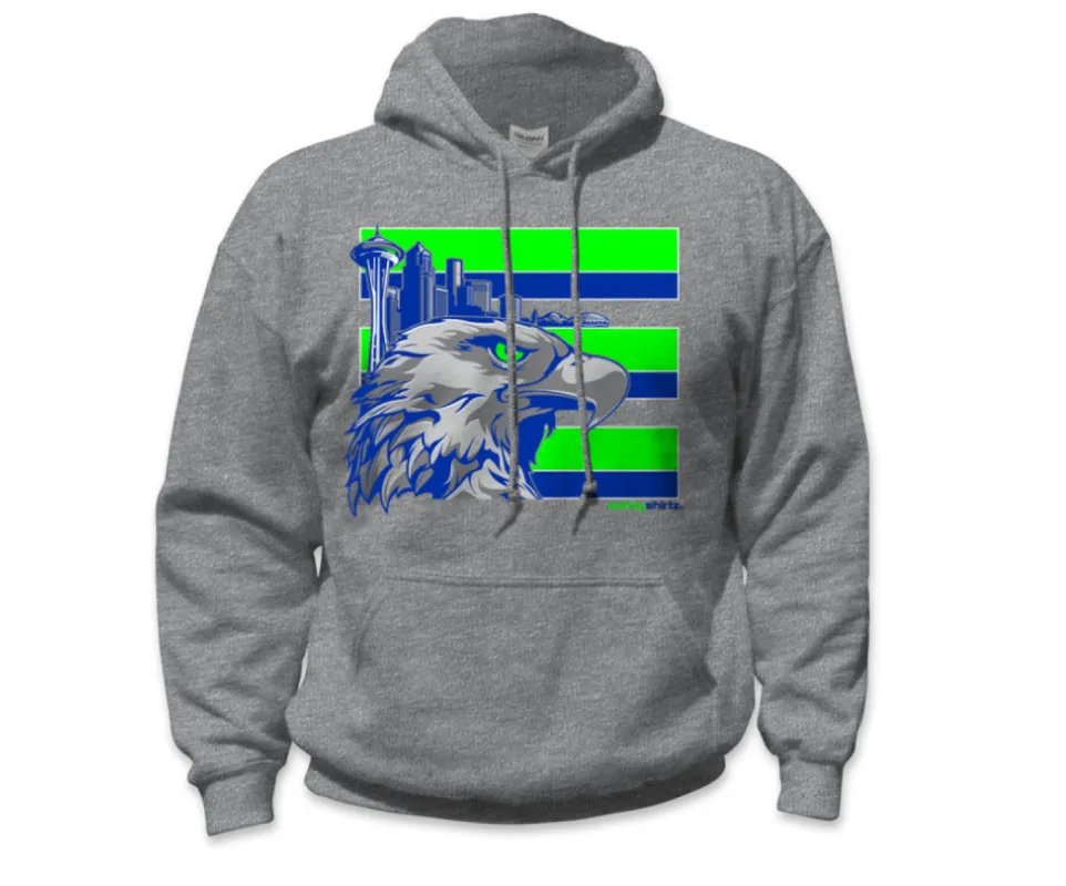 SafetyShirtz Throwback Seattle Hi-Vis Safety Hoodie sold by Work World
