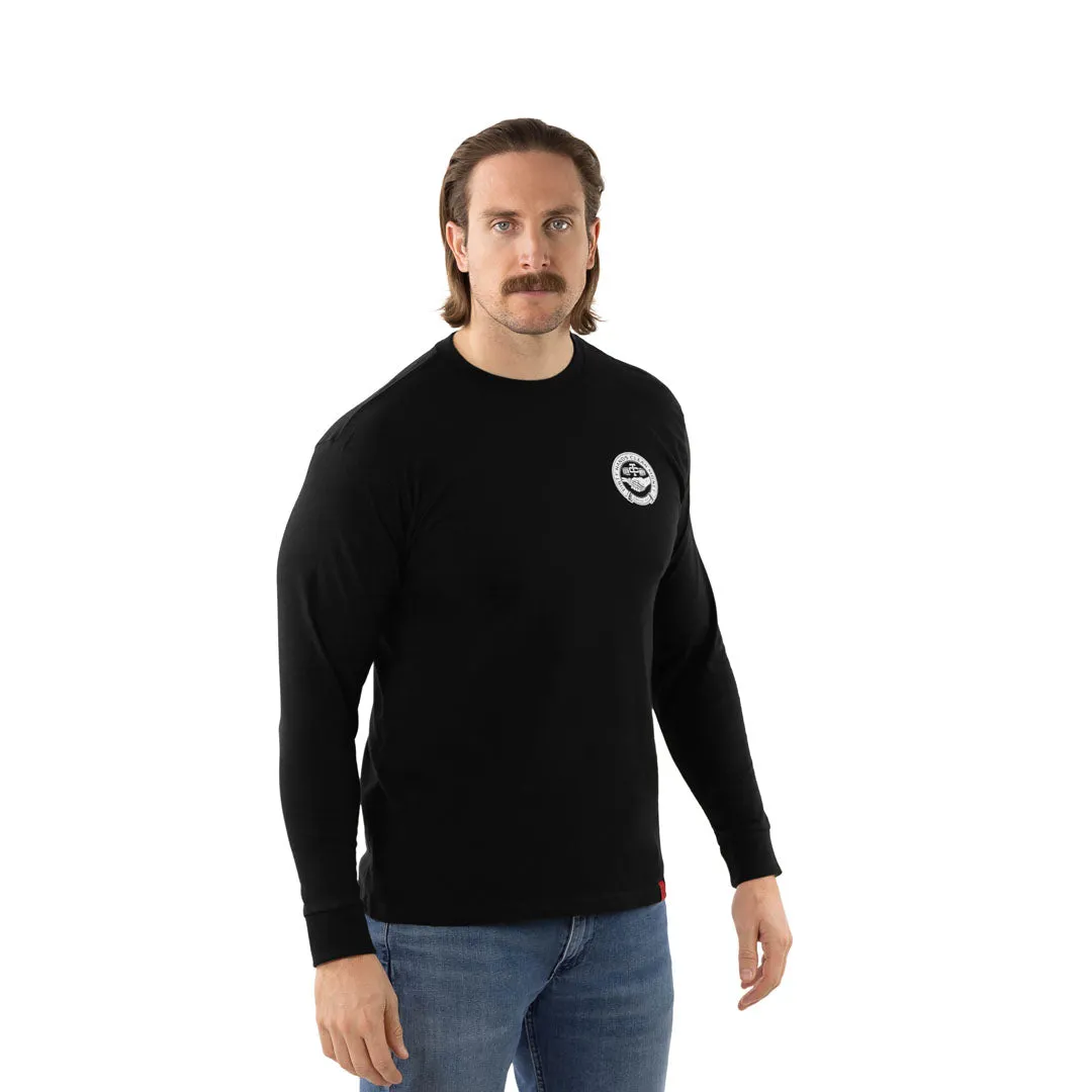 Troll Co. Men's Haggler "Dirty Hands Clean Money" Long Sleeve T-Shirt sold by Work World