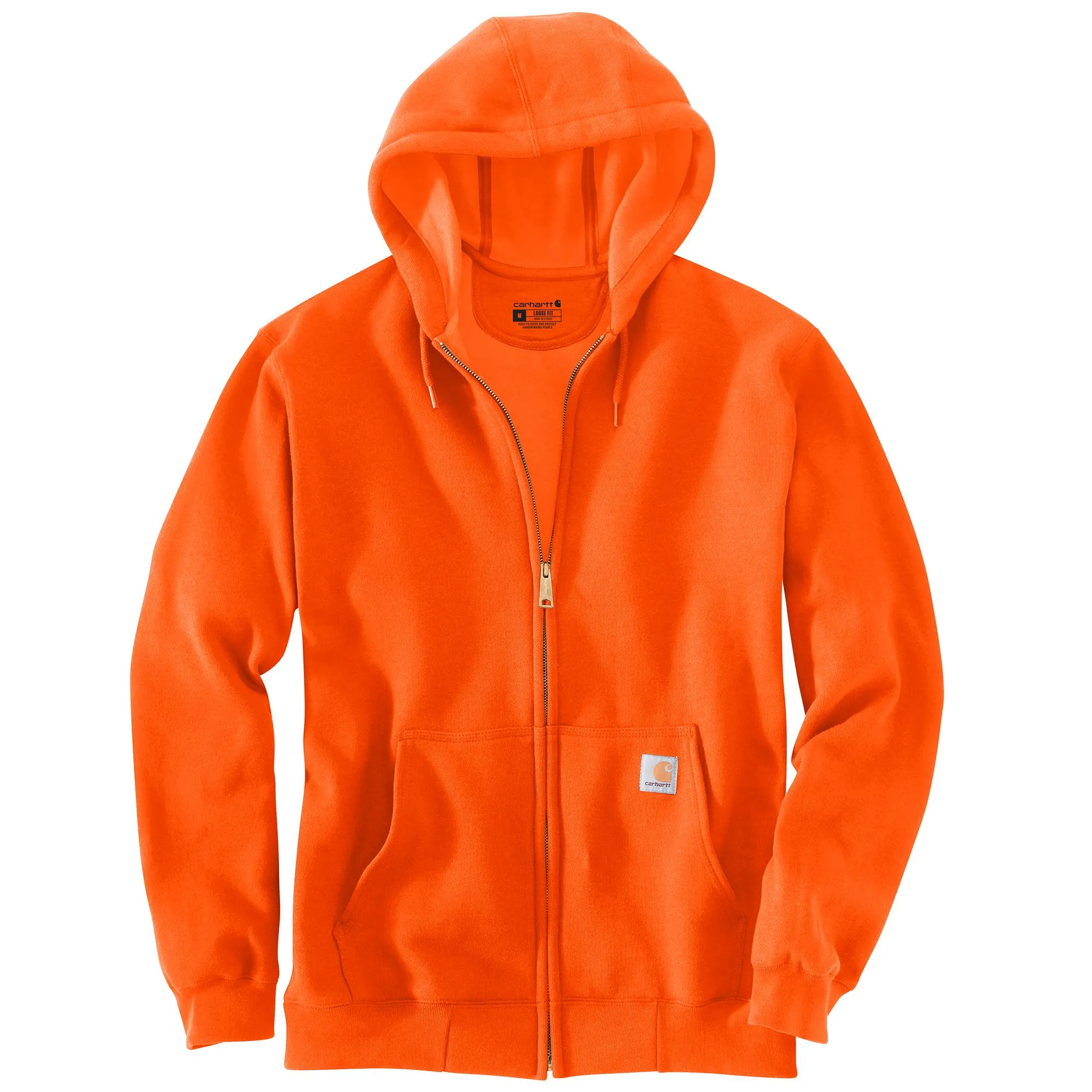 Carhartt Men's Midweight Zip Hooded Sweatshirt_Brite Orange sold by Work World
