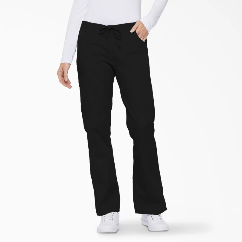 Dickies Women's Mid-Rise Drawstring Cargo Scrub Pant sold by Work World