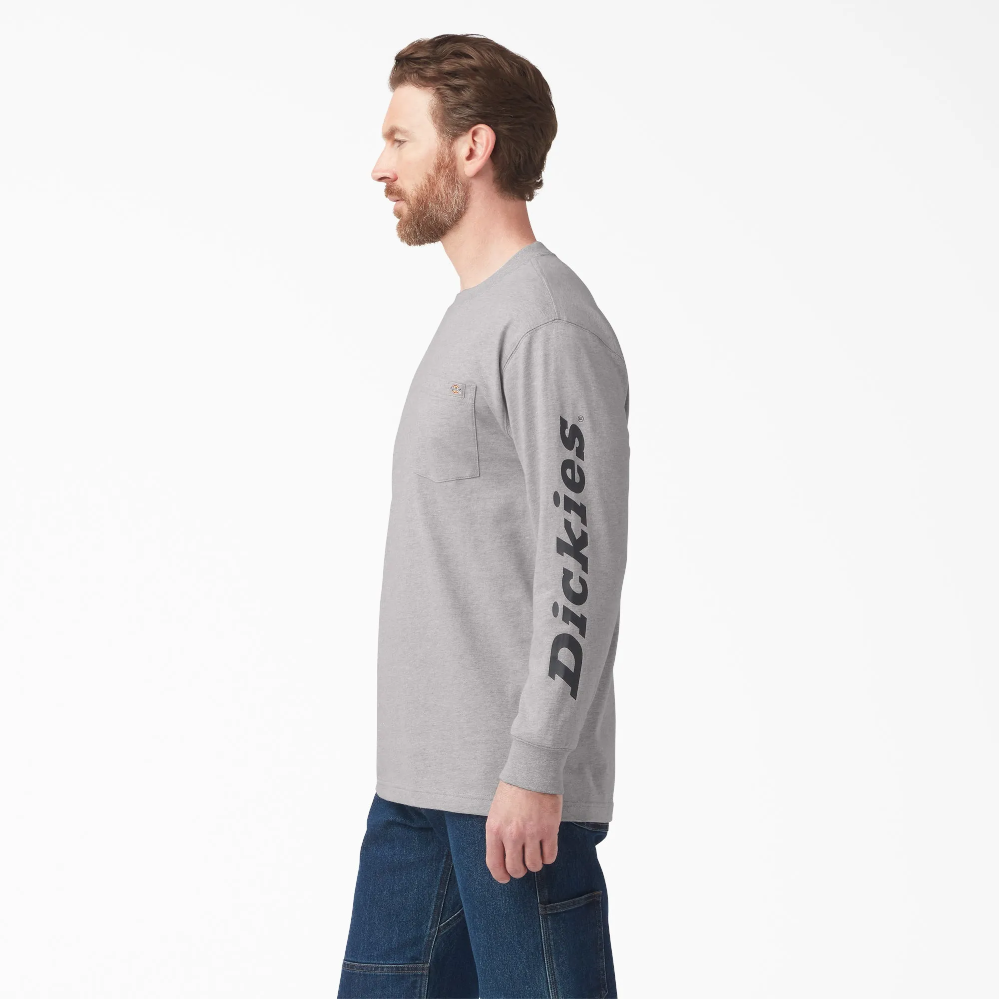 Dickies Men's Wordmark Graphic Long Sleeve T-Shirt sold by Work World product image thumbnail 3
