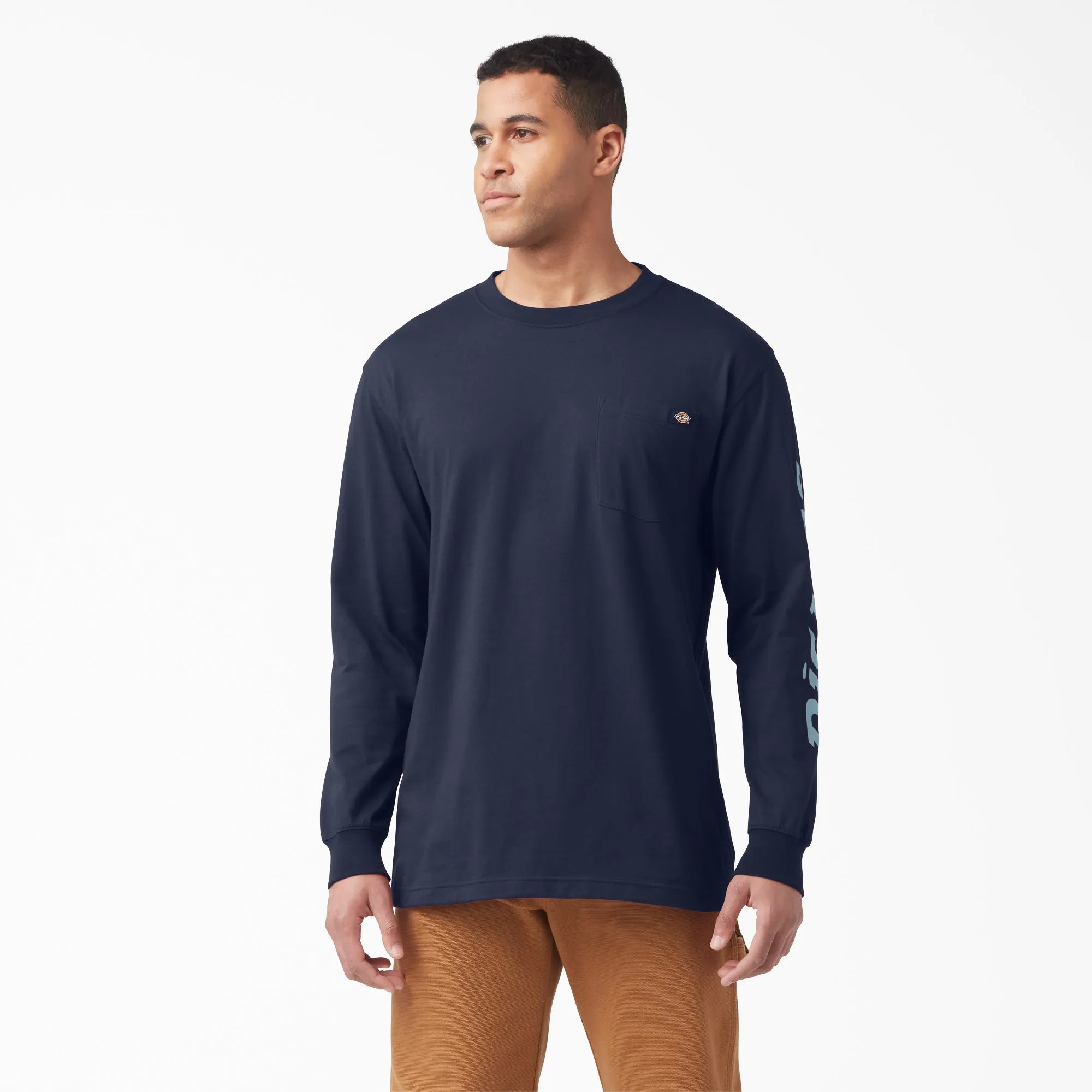 Dickies Men's Wordmark Graphic Long Sleeve T-Shirt sold by Work World product image thumbnail 4