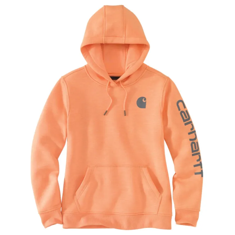 Carhartt Women's Clarksburg Graphic Sleeve Hoodie_Sunset Space Dye sold by Work World