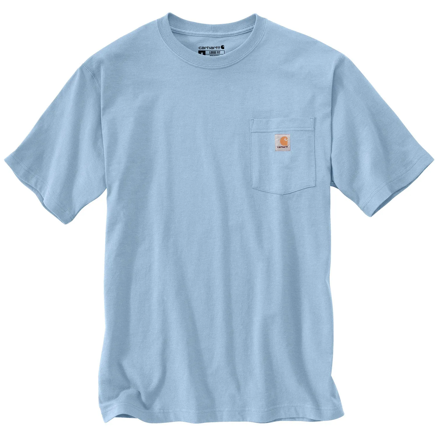Carhartt Men's Short Sleeve Pocket T-Shirt_Fog Blue sold by Work World product image thumbnail 2