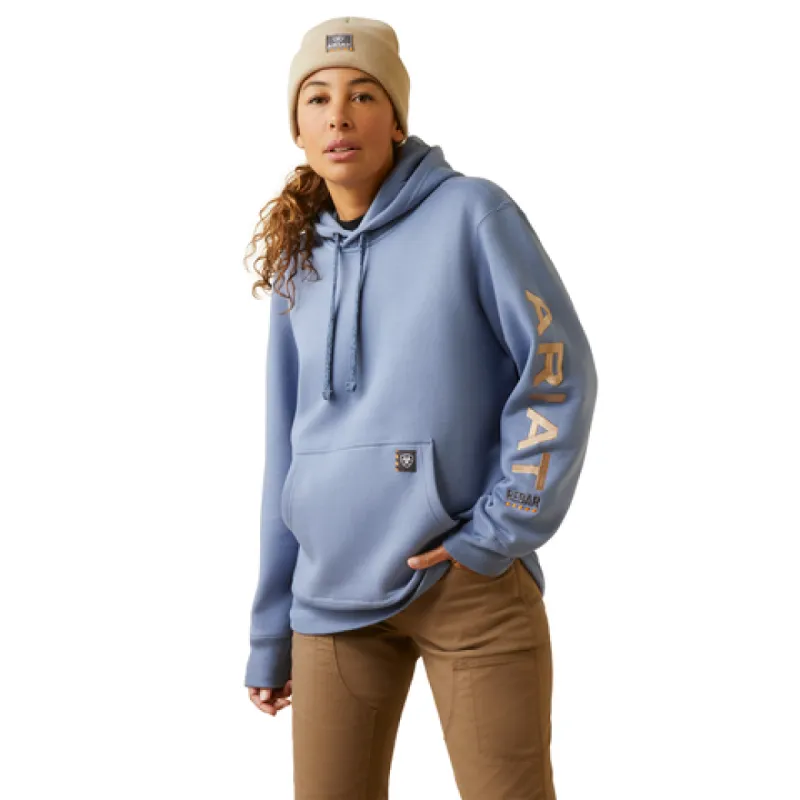 Ariat Women's Rebar Graphic Sleeve Fleece Hoodie sold by Work World