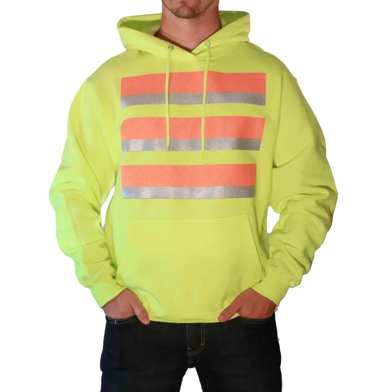 Whistle Workwear Safety Hoodie_Safety Green sold by Work World