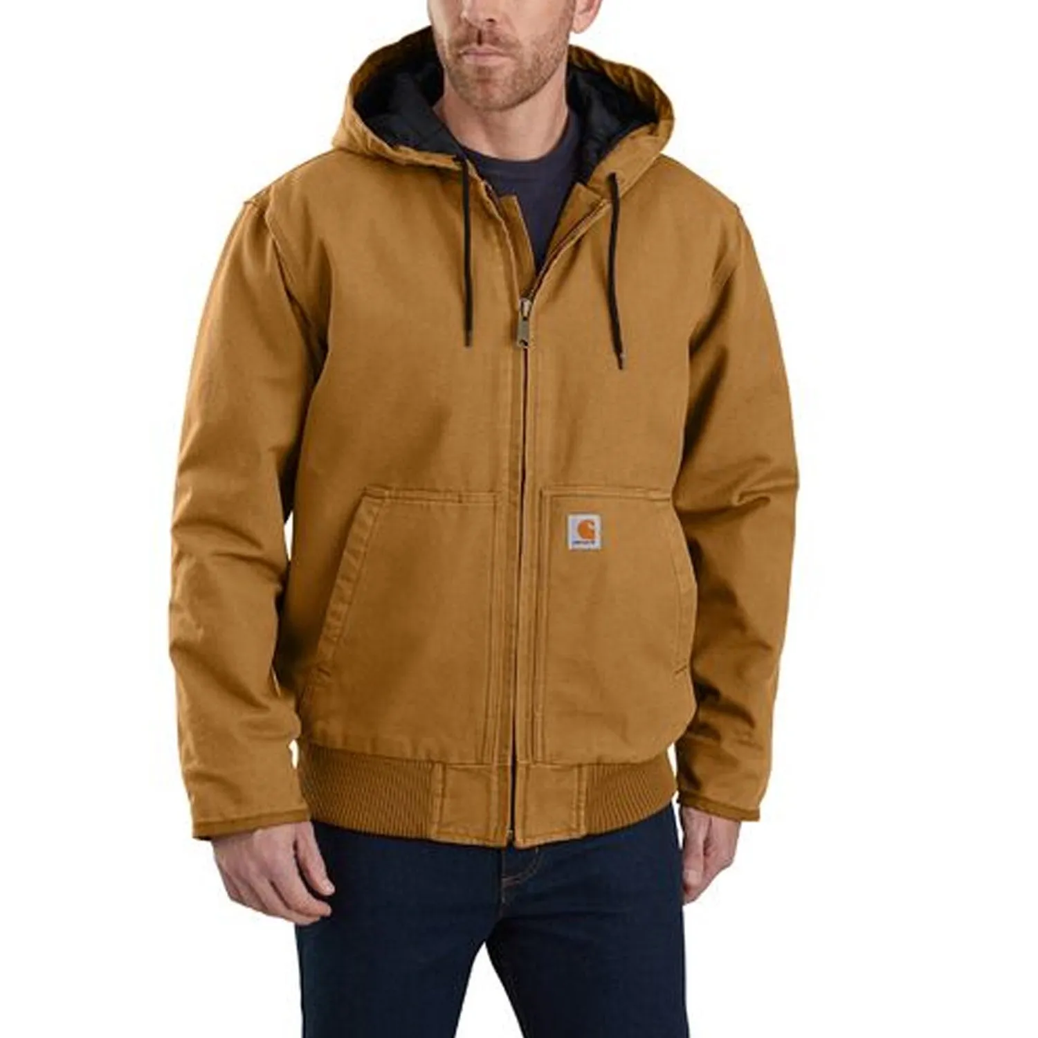 Carhartt Men's Loose Fit Washed Duck Insulated Active Jac-3 Jacket sold by Work World product image thumbnail 3