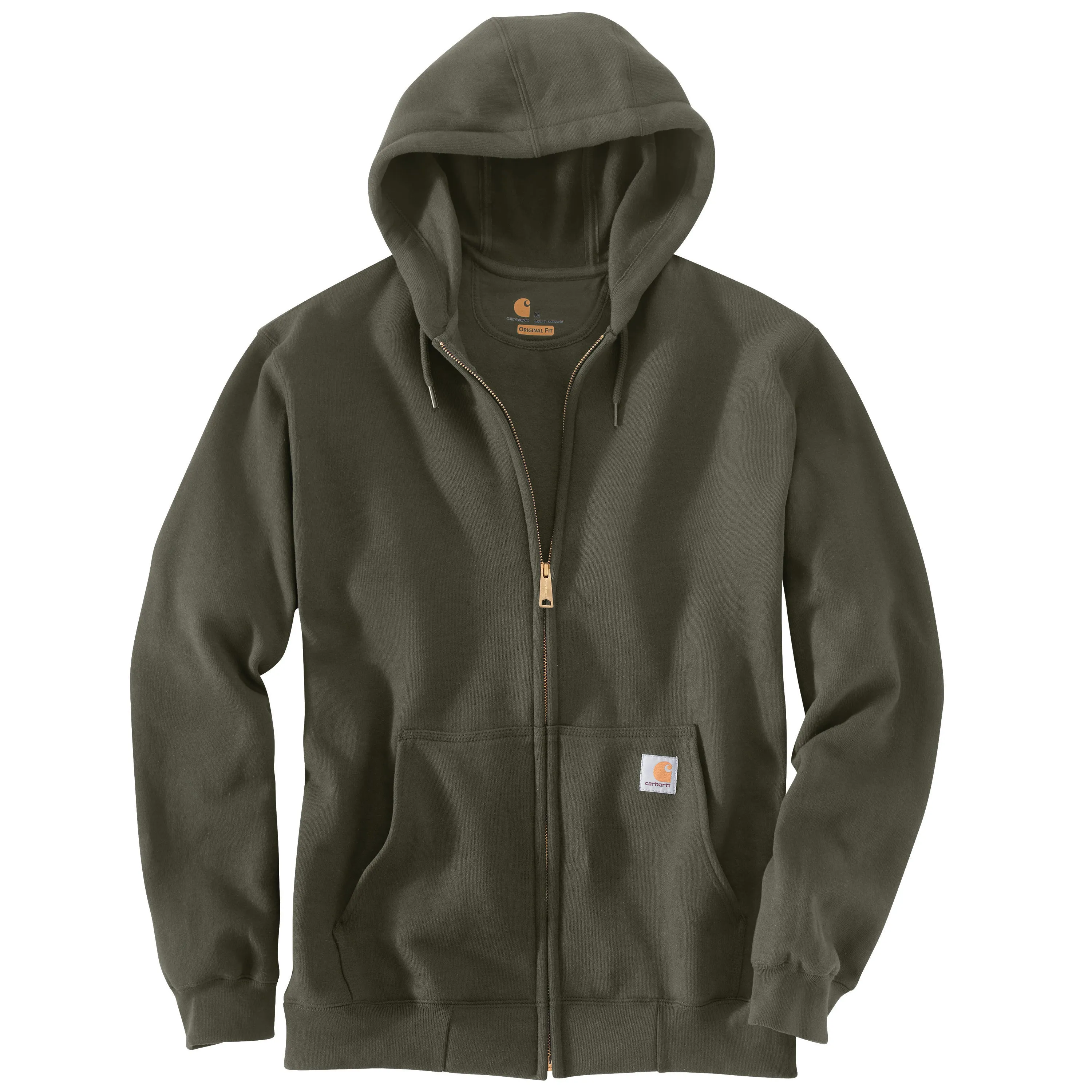 Carhartt Men's Midweight Zip Hooded Sweatshirt_Moss sold by Work World