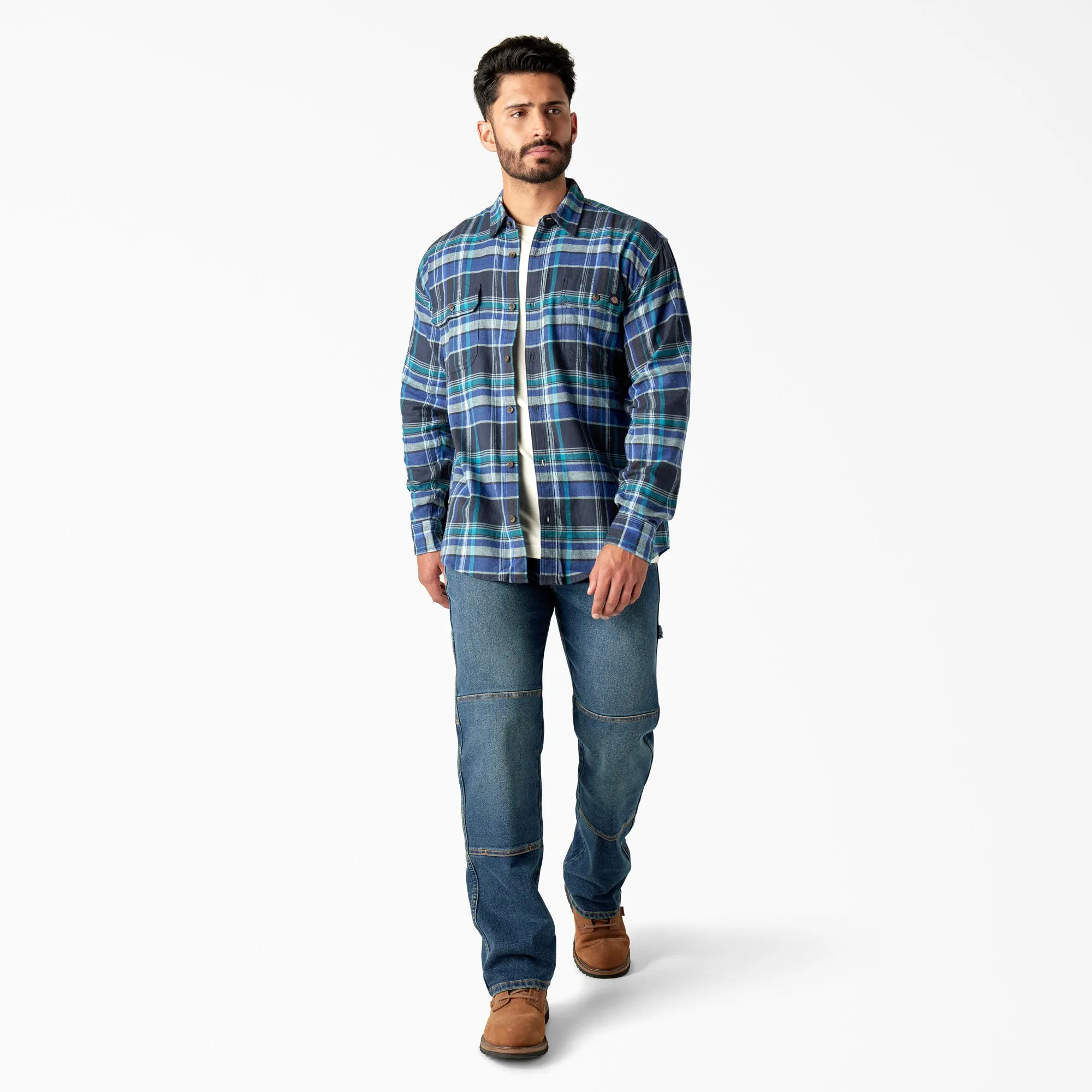 Dickies Men's Flex Long Sleeve Flannel Shirt sold by Work World product image thumbnail 5