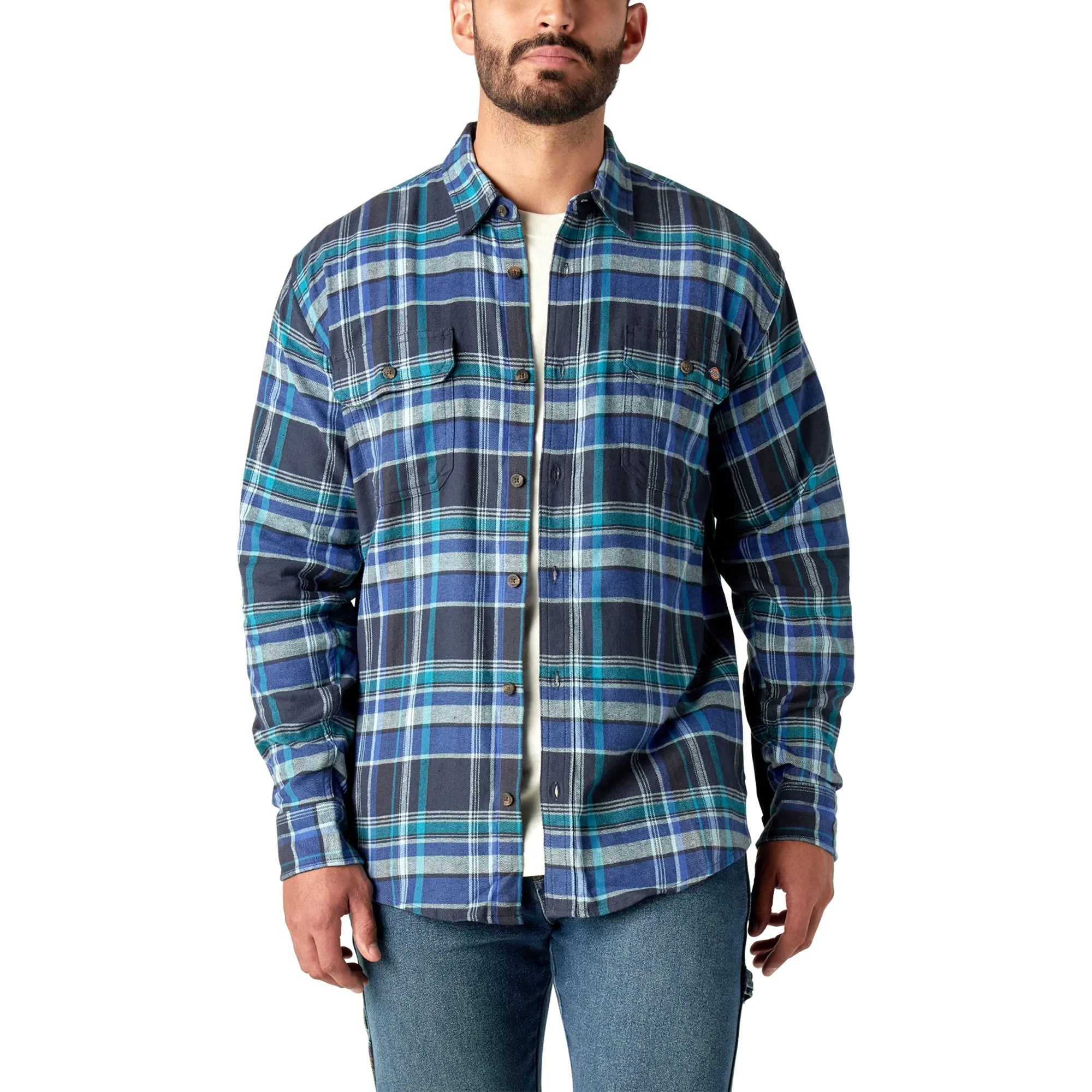 Dickies Men's Flex Long Sleeve Flannel Shirt sold by Work World