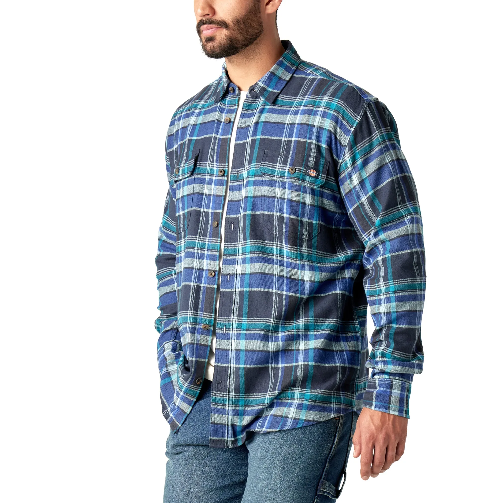 Dickies Men's Flex Long Sleeve Flannel Shirt sold by Work World product image thumbnail 2