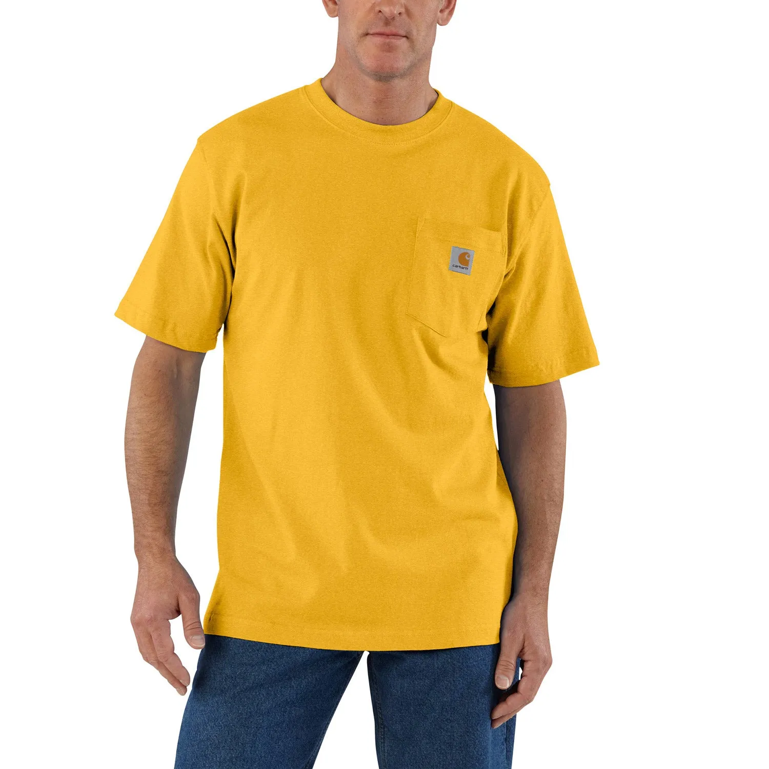 Carhartt Men's Short Sleeve Pocket T-Shirt_Honeycomb Heather sold by Work World