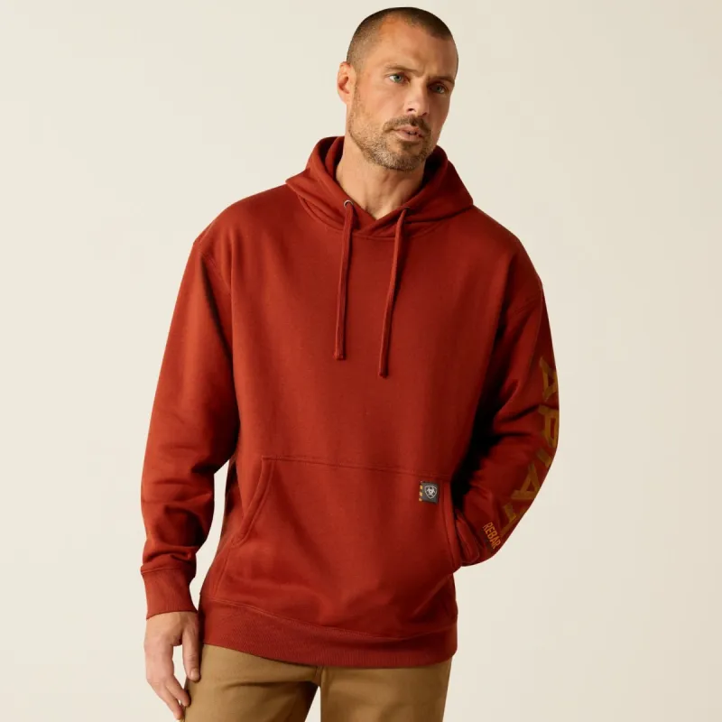 Ariat Men's Rebar Graphic Hooded Sweatshirt sold by Work World