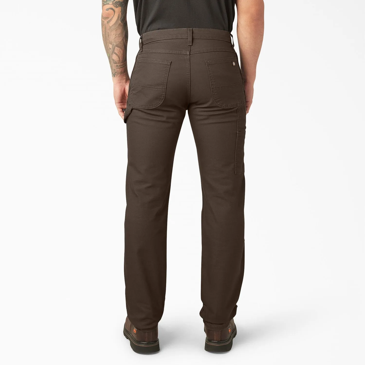 Dickies Men's FLEX Regular Fit Duck Carpenter Pant_Stonewashed Mushroom sold by Work World product image thumbnail 5